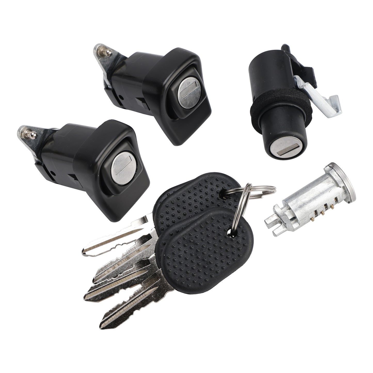 1998-2003 Fiat Panda 141 7654911 Right and Left Door Lock Kit + Bonnet + Cylinder + 4 Keys