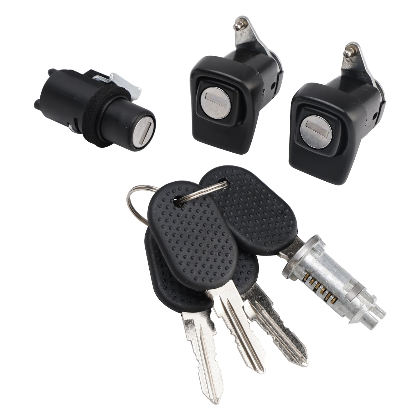 1998-2003 Fiat Panda 141 7654911 Right and Left Door Lock Kit + Bonnet + Cylinder + 4 Keys