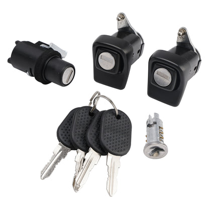 1998-2003 Fiat Panda 141 7654911 Right and Left Door Lock Kit + Bonnet + Cylinder + 4 Keys