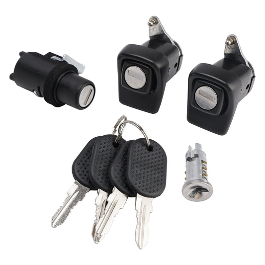 1998-2003 Fiat Panda 141 7654911 Right and Left Door Lock Kit + Bonnet + Cylinder + 4 Keys