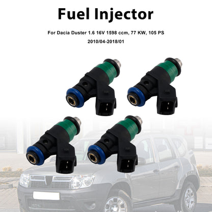 Dacia Renault Clio II 1.4 16V 1.6 16V H82132254 4Pcs Fuel Injector