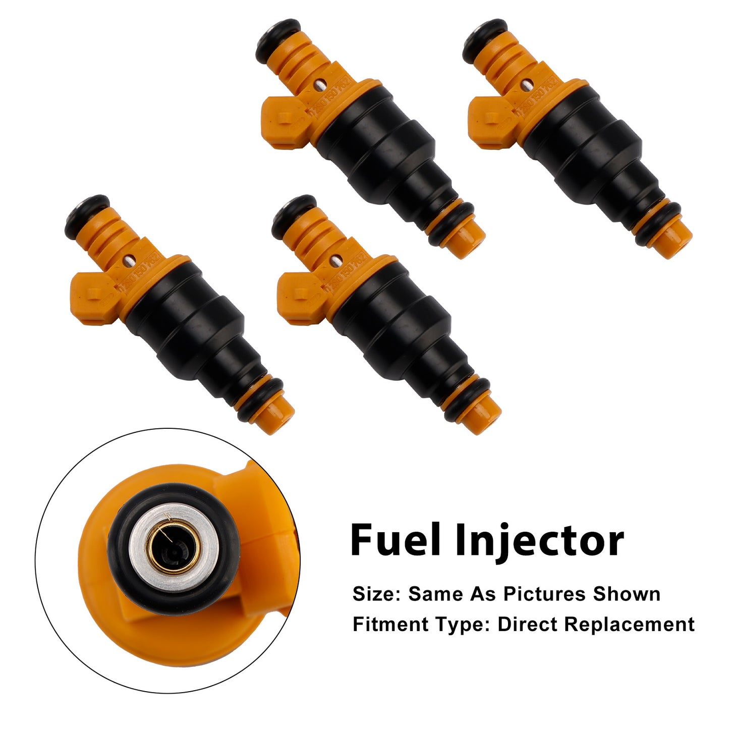 05/1989-06/1994 Citroën XM I Hatchback (Y3) 0280150762 4Pcs Fuel Injector