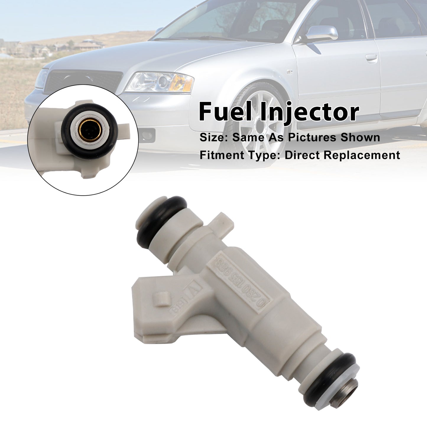 2001 Audi S8 Base Sedan 0280155988 1Pcs Fuel Injector