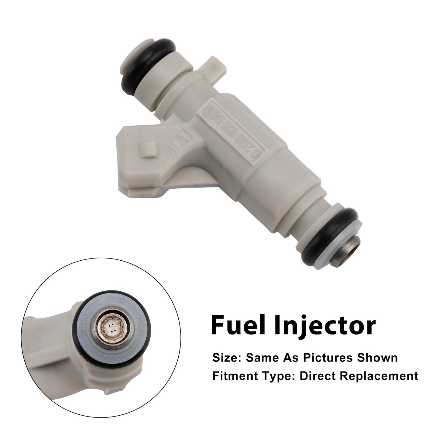 2001 Audi S8 Base Sedan 0280155988 1Pcs Fuel Injector