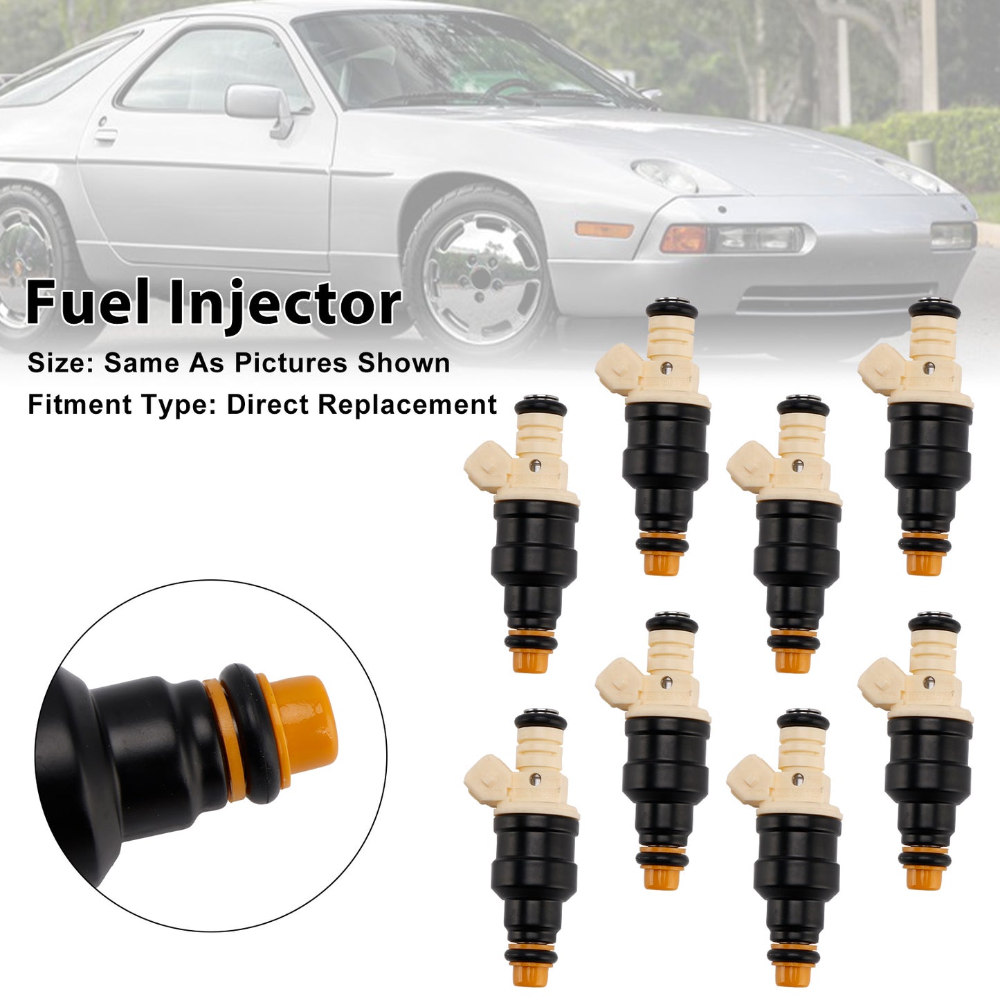 Porsche 928 5.0L 5.4L V8 87-95 0280150730 92860611902 8Pcs Fuel Injector