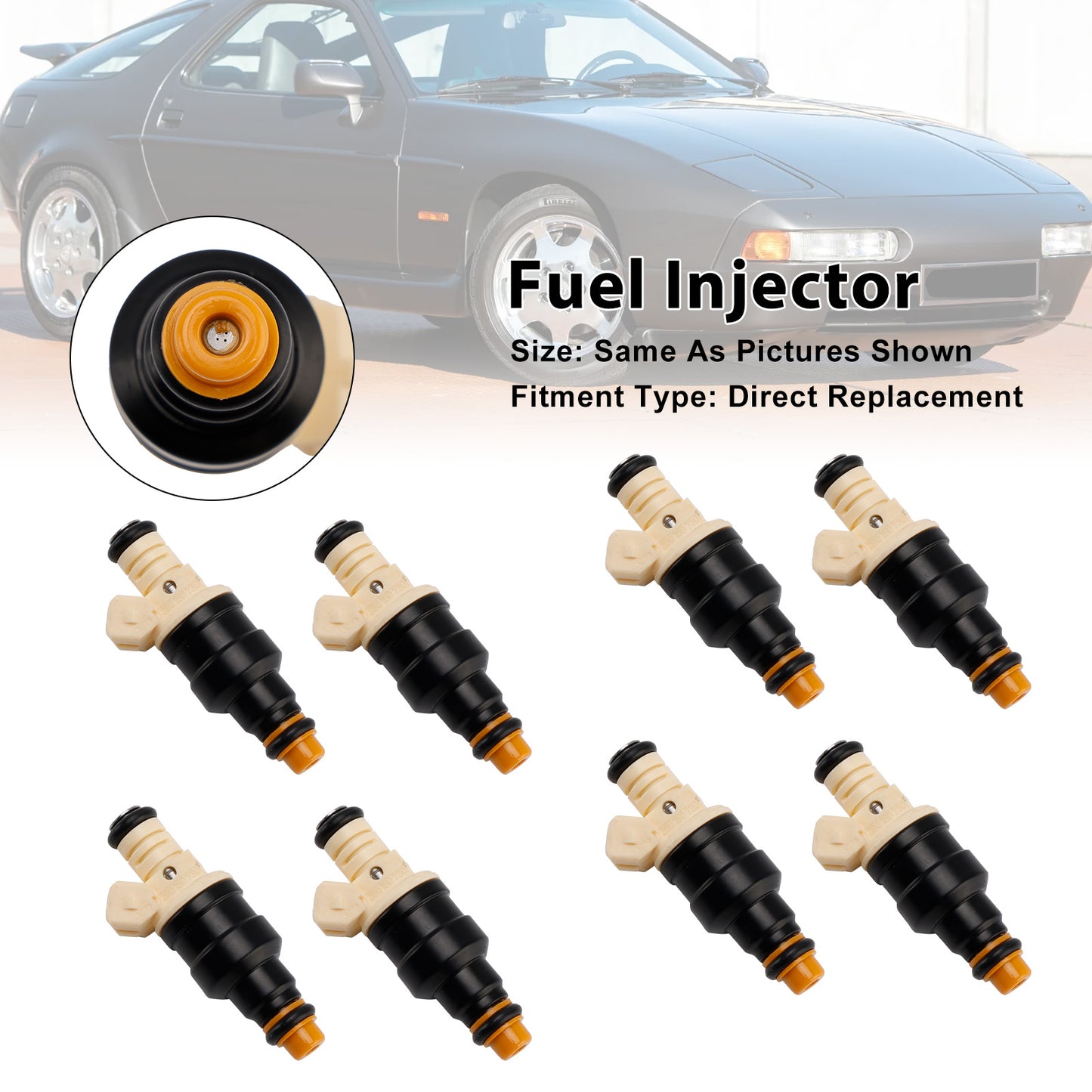 Porsche 928 5.0L 5.4L V8 87-95 0280150730 92860611902 8Pcs Fuel Injector