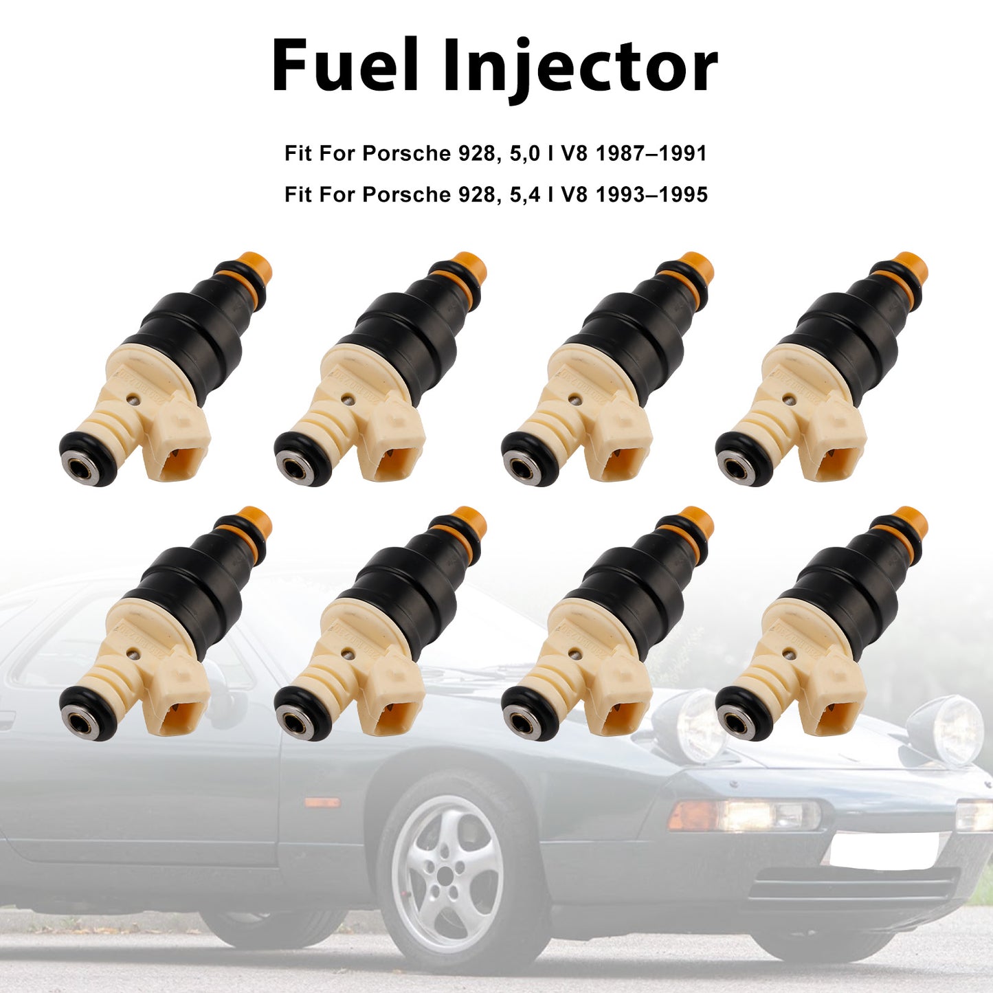 Porsche 928 5.0L 5.4L V8 87-95 0280150730 92860611902 8Pcs Fuel Injector