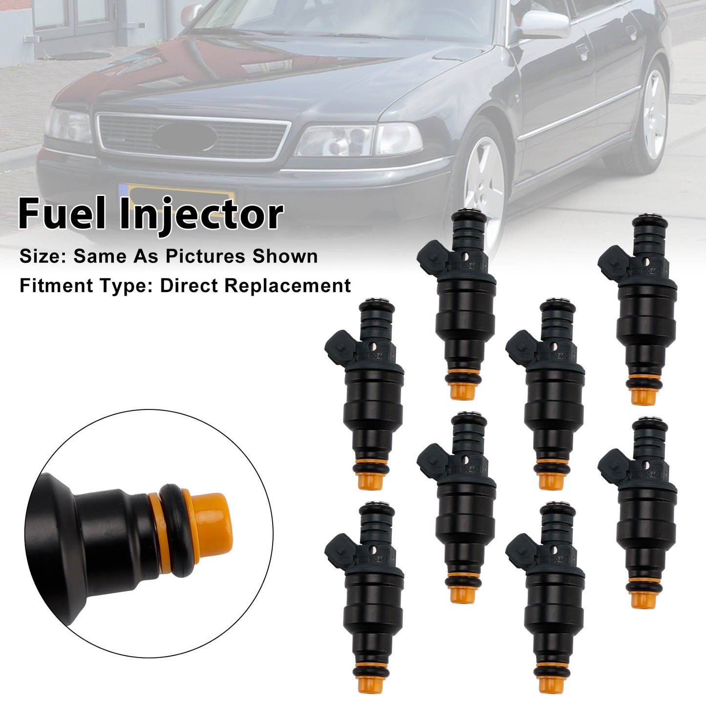 06.1994-07.1996 Audi A80280150463 8Pcs Fuel Injector