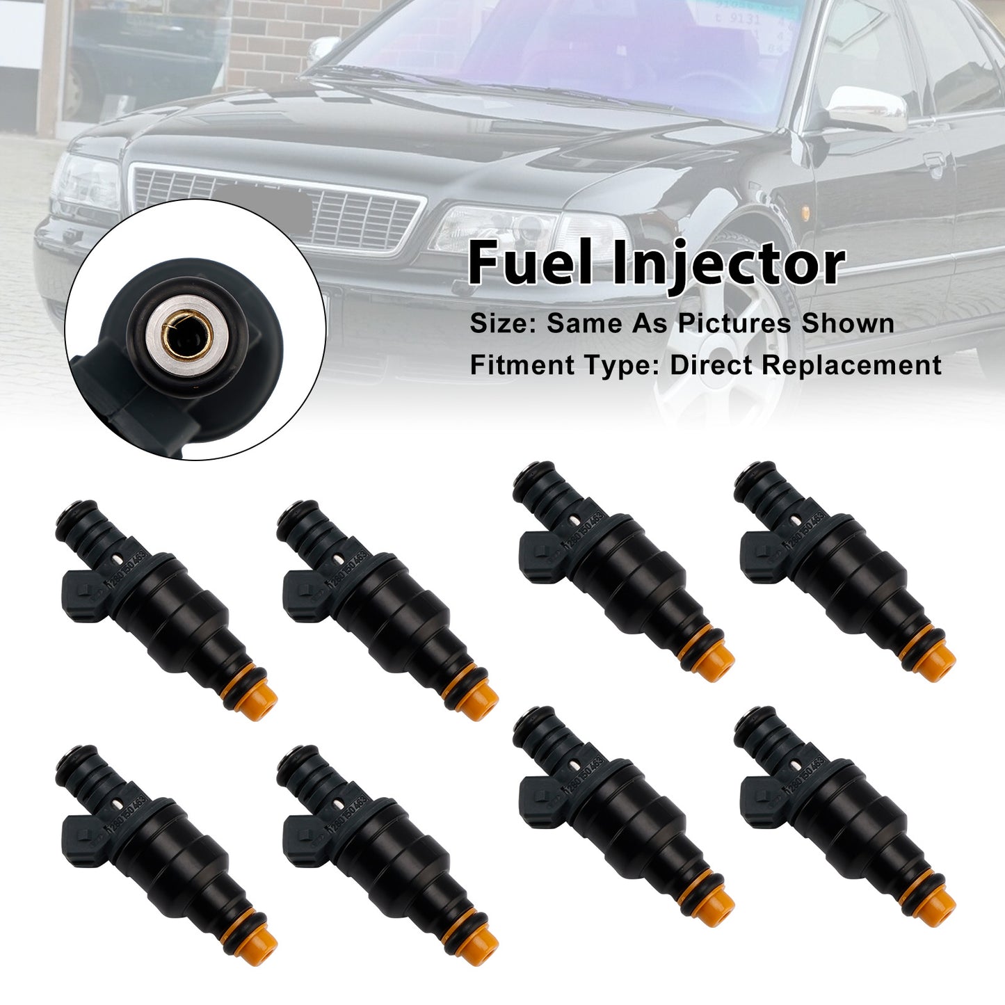 06.1994-07.1996 Audi A80280150463 8Pcs Fuel Injector