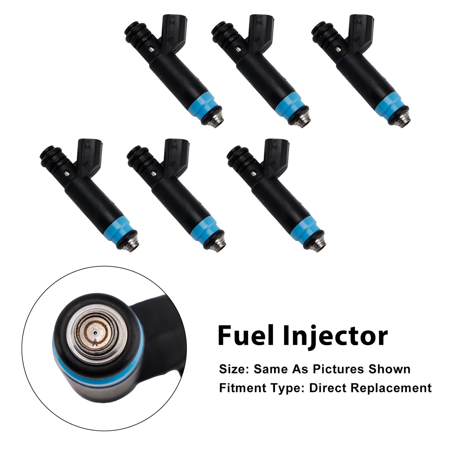 2000-2001 Dodge RAM 150002801557846Pcs Fuel Injector Jeep 4.0L I6