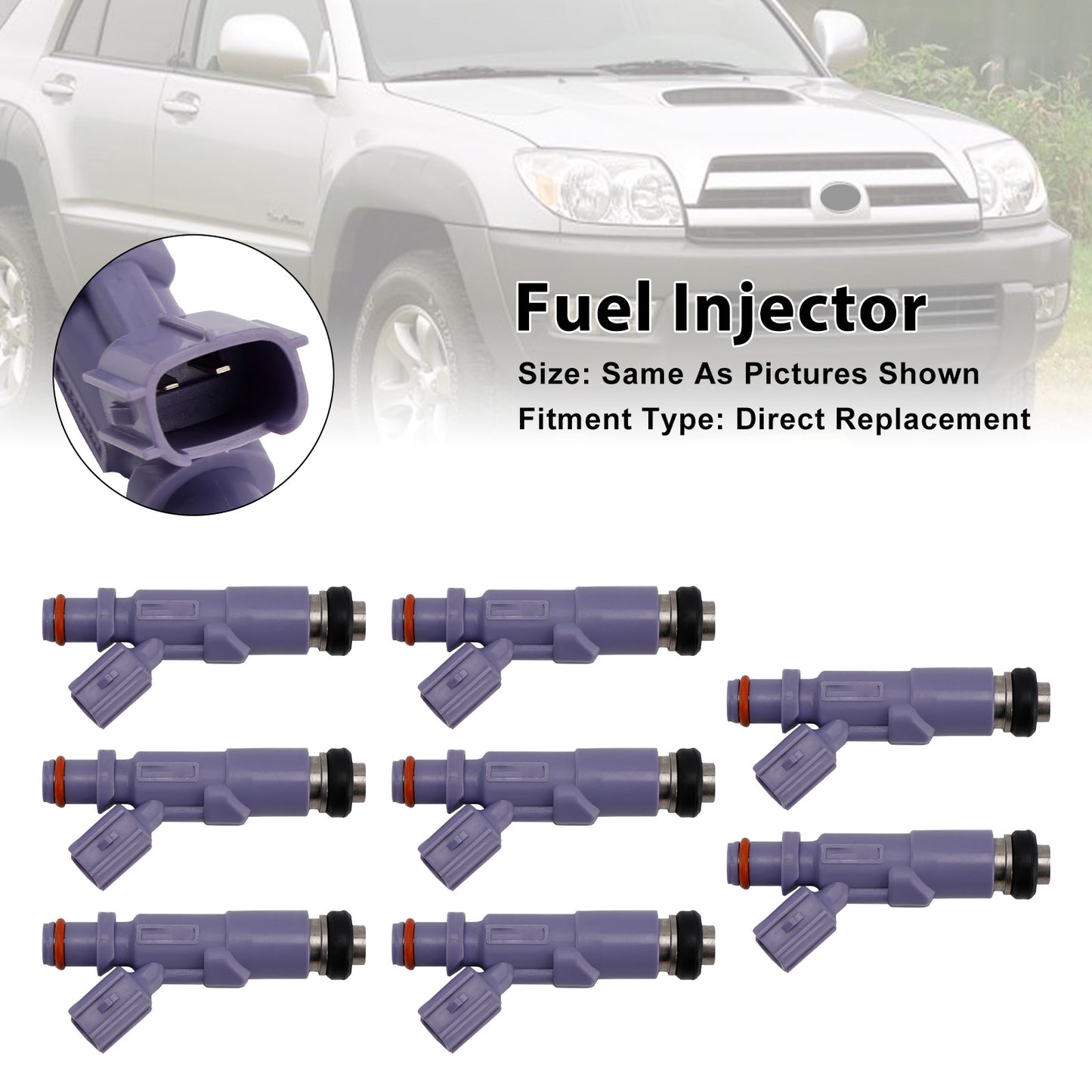 2005 Lexus GX470 23250-70120 8Pcs Fuel Injector