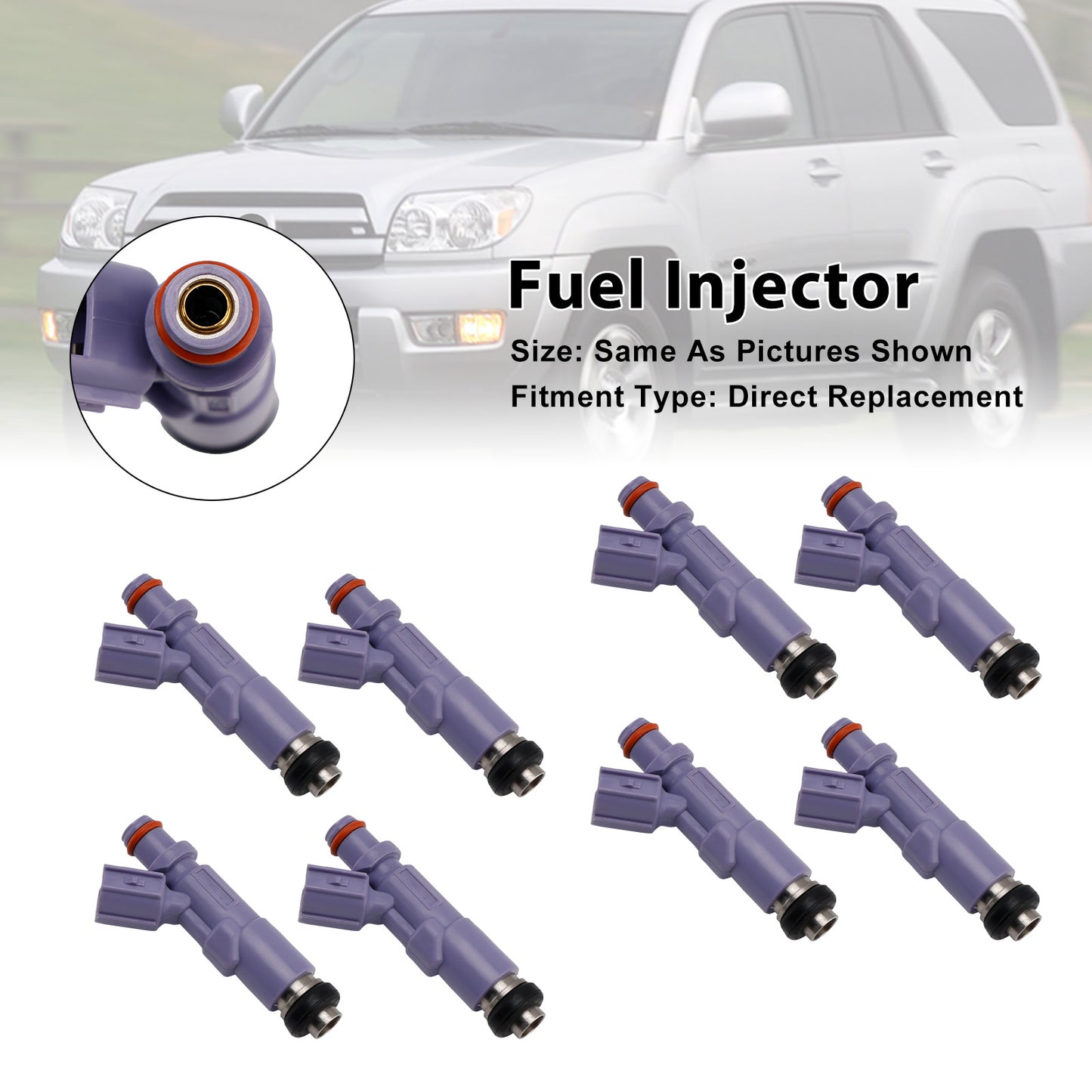 2005 Lexus GX470 23250-70120 8Pcs Fuel Injector