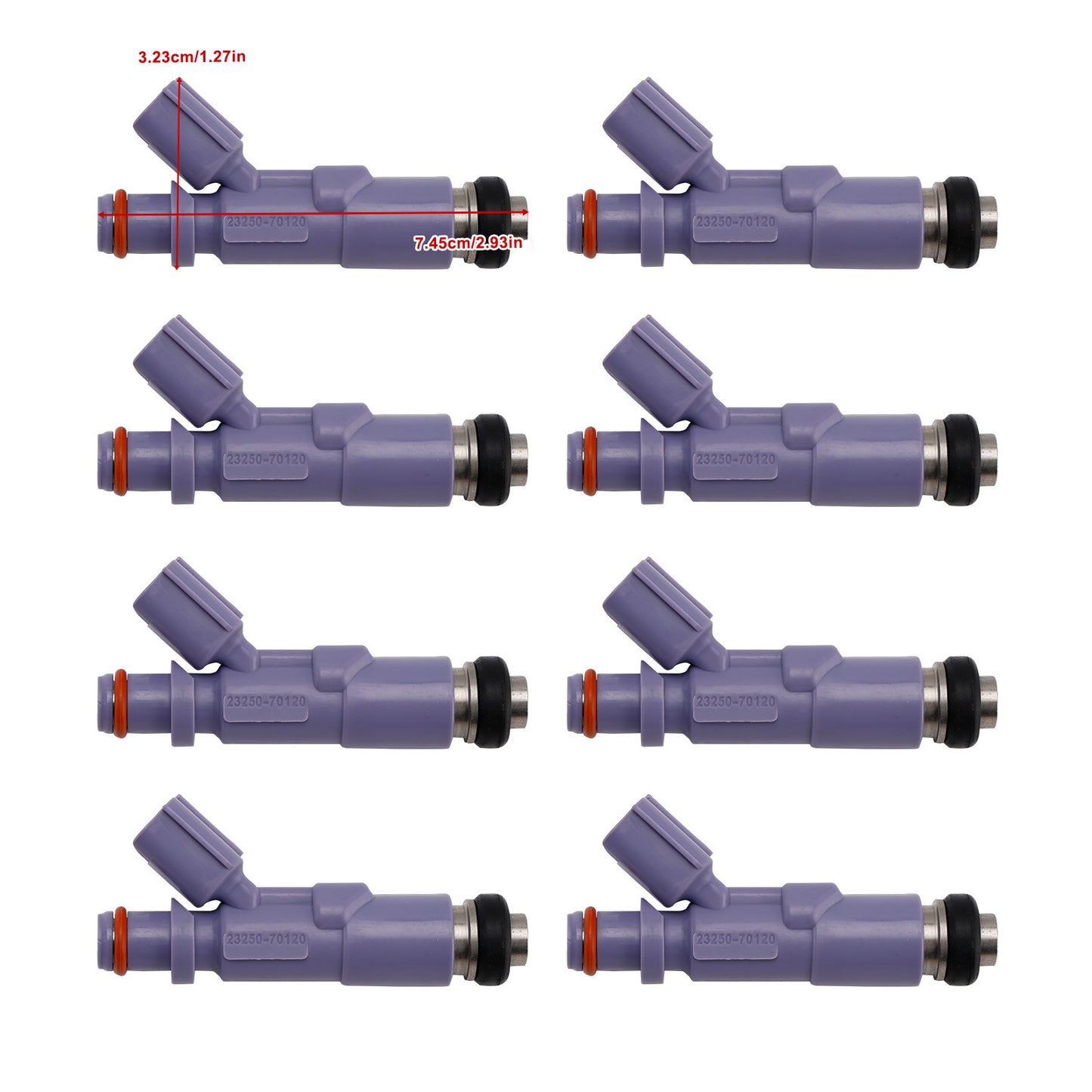 2005 Lexus GX470 23250-70120 8Pcs Fuel Injector