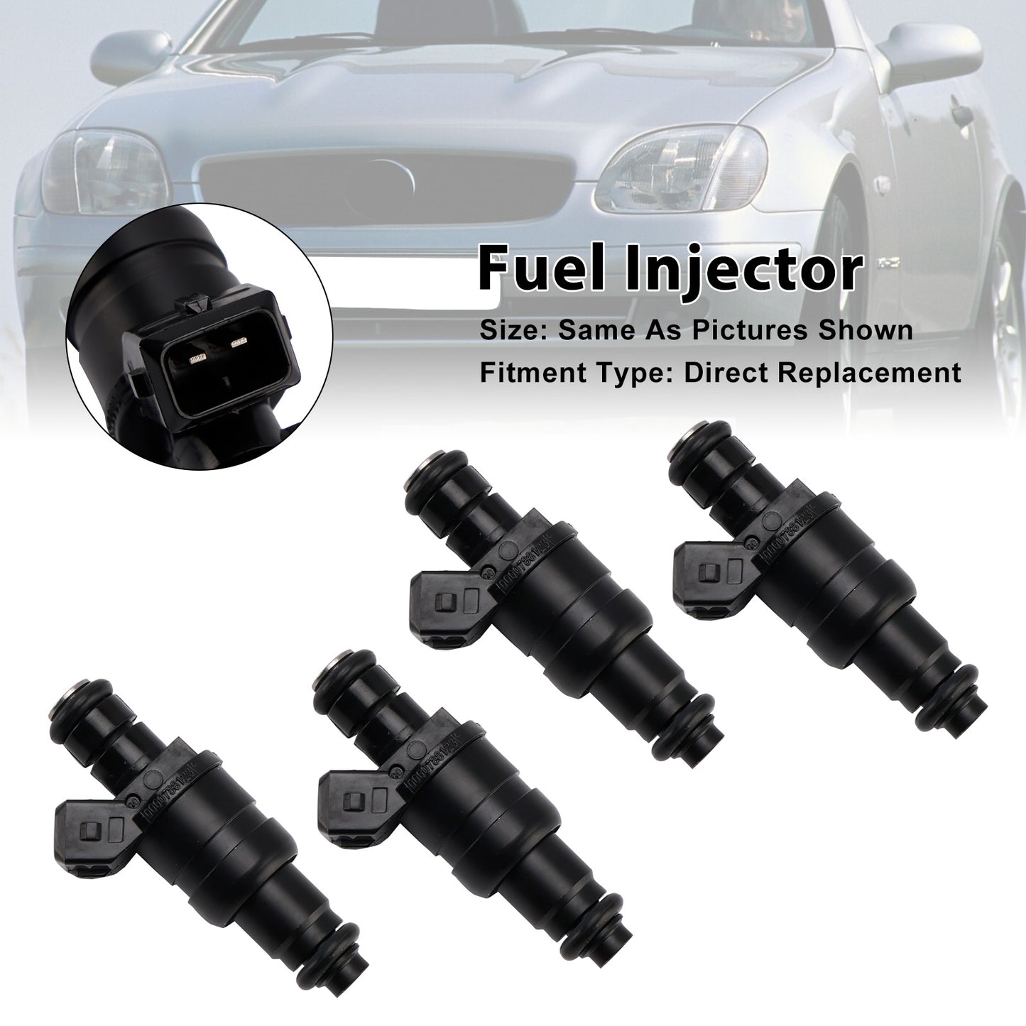 4Pcs Fuel Injector Mercedes-Benz SLK (R170) 230 Kompressor 96-00 0000788123