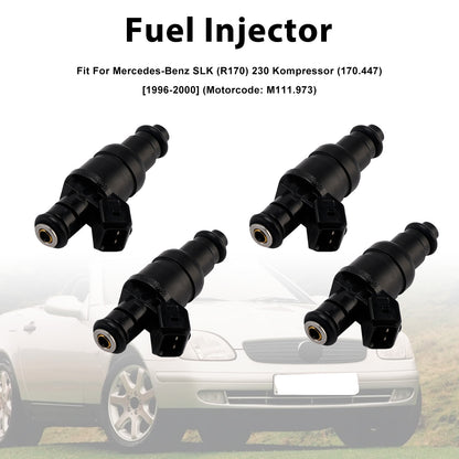 4Pcs Fuel Injector Mercedes-Benz SLK (R170) 230 Kompressor 96-00 0000788123