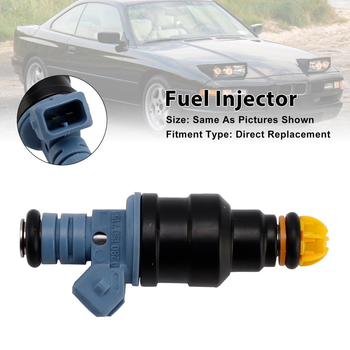 1993 BMW 8 Series 850 CSi 0280150715 1Pcs Fuel Injector