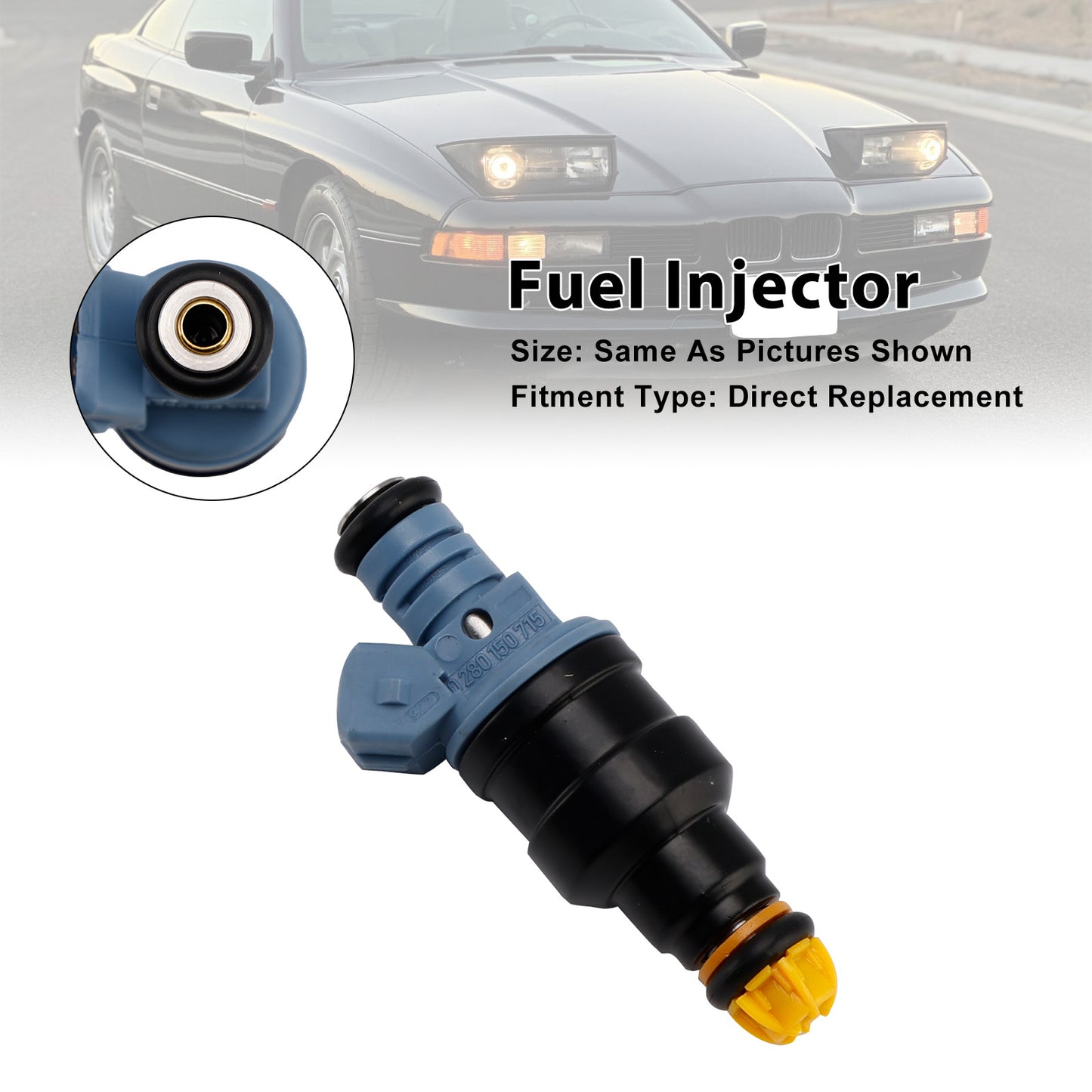 1993 BMW 8 Series 850 CSi 0280150715 1Pcs Fuel Injector