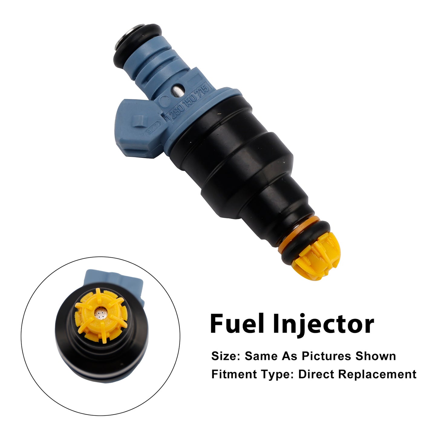 1993 BMW 8 Series 850 CSi 0280150715 1Pcs Fuel Injector