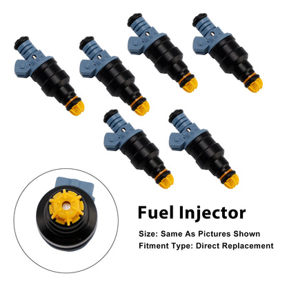 1990 BMW 8 Series 850i,Ci 0280150715 6Pcs Fuel Injector