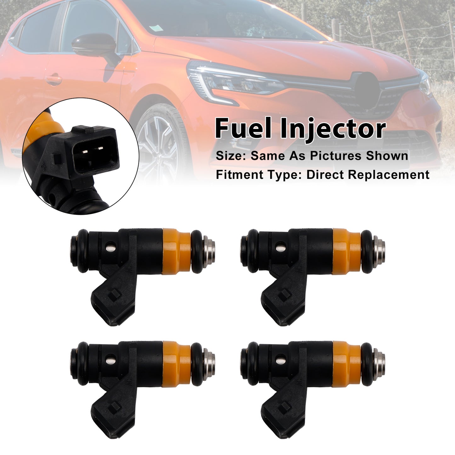 Renault Clio 2 Megane 2 Scenic 2 1.4/1.6 16V H029611 4Pcs Fuel Injector