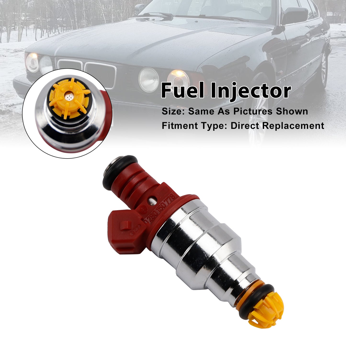 1994 BMW 530i 0280150778 1Pcs Fuel Injector