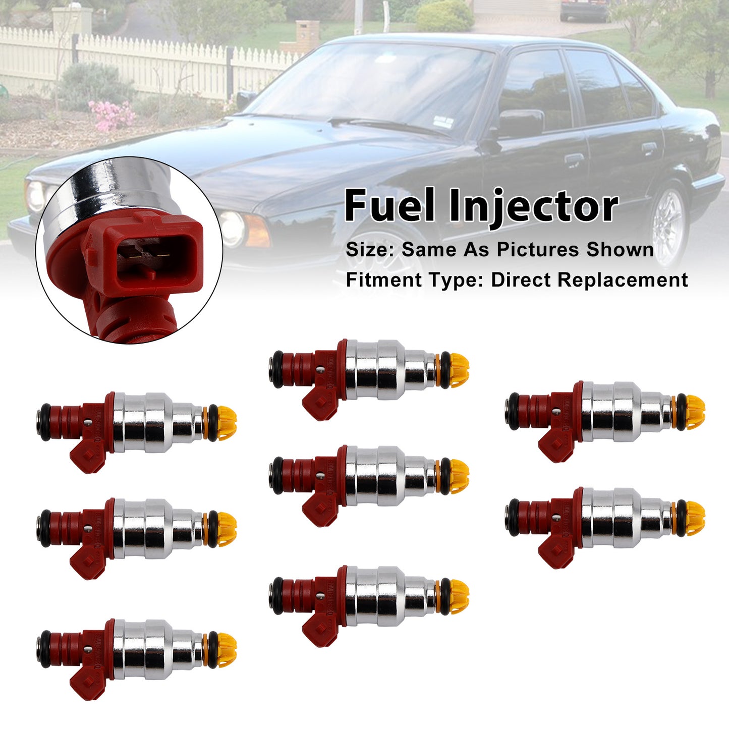 1994 BMW 540i 0280150778 8Pcs Fuel Injector
