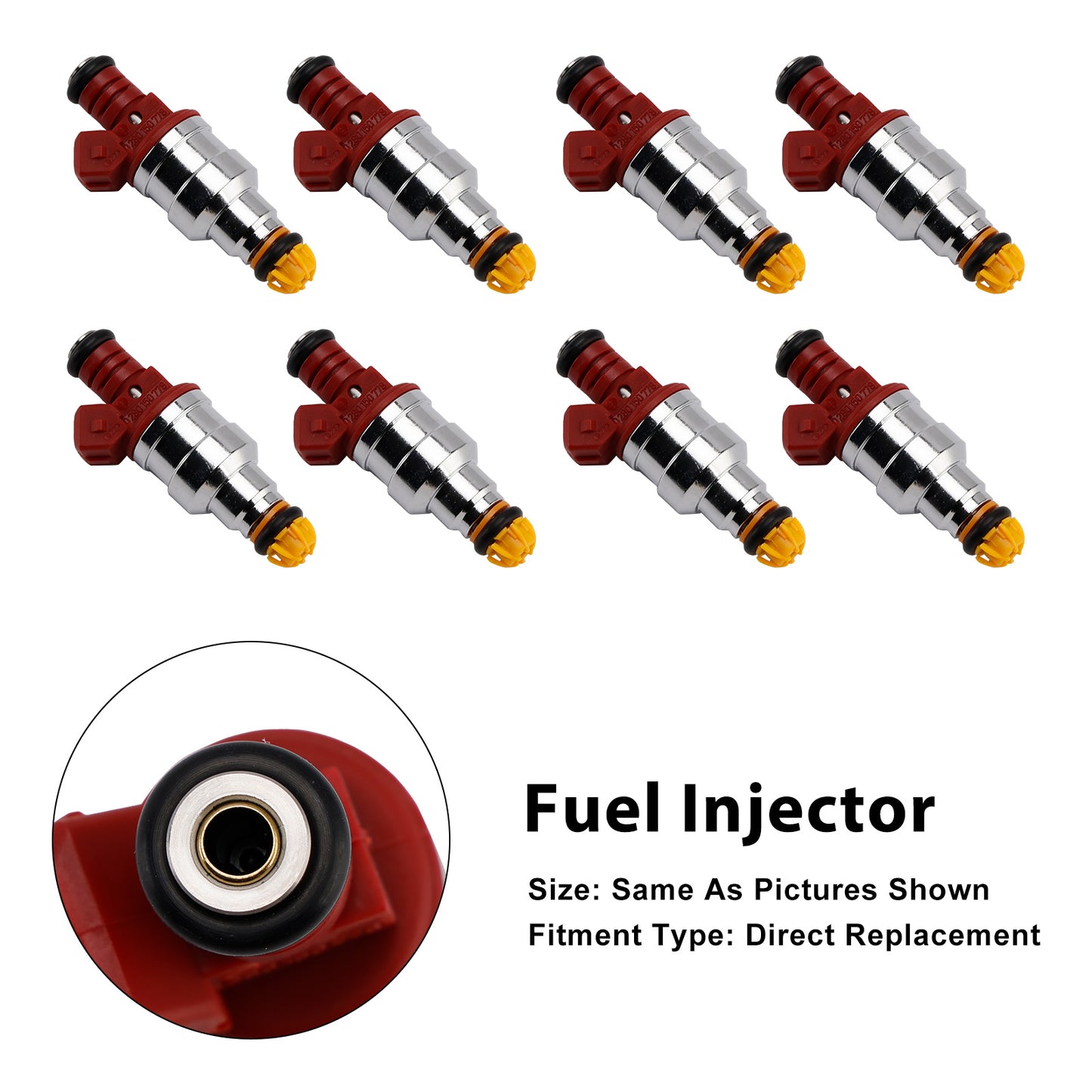 1994 BMW 540i 0280150778 8Pcs Fuel Injector