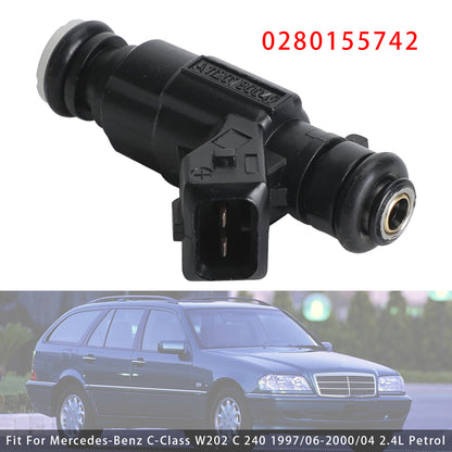 Mercedes E320 ML320 C280 CLK320 2.8 3.2 V6 0280155742 1Pcs Fuel Injector