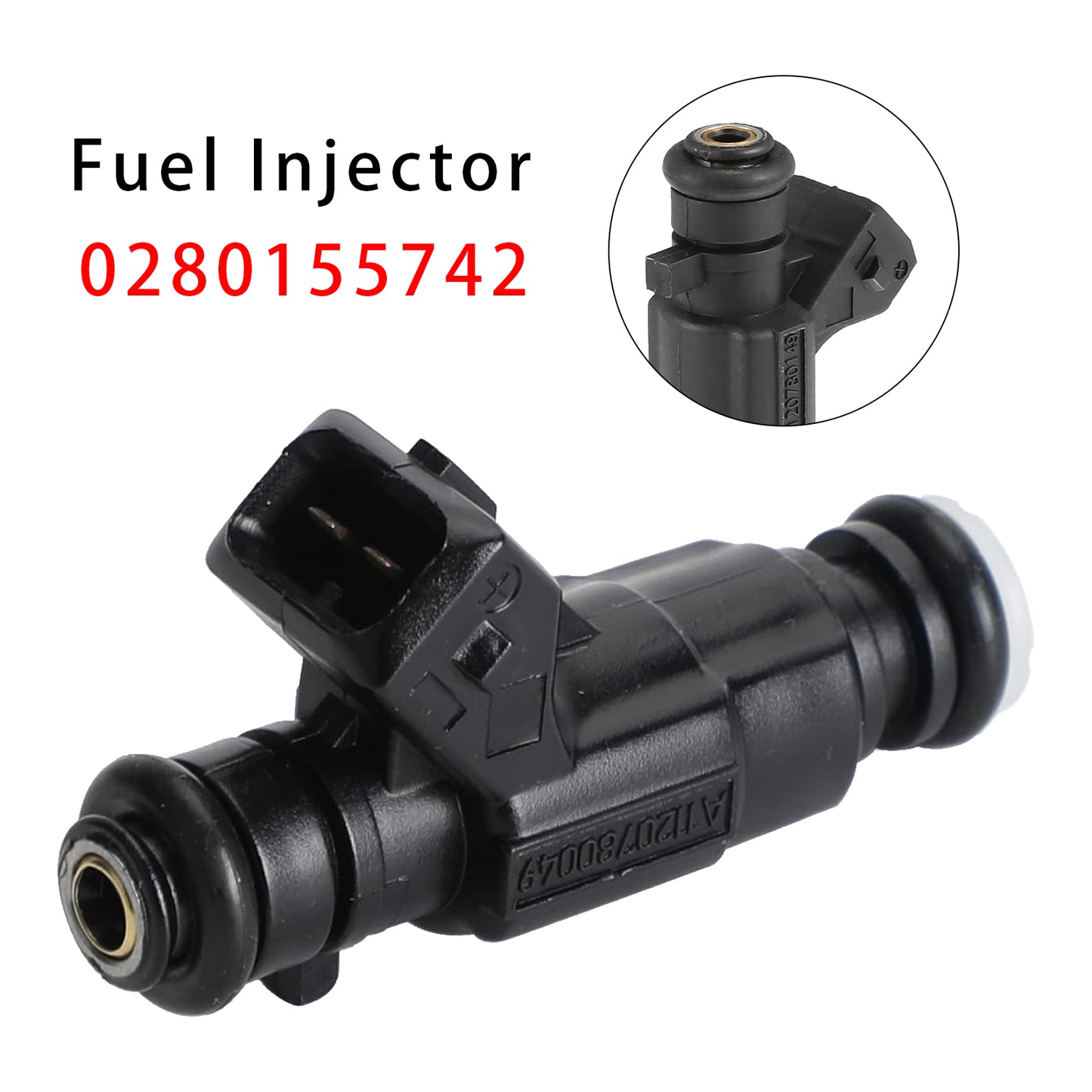 Mercedes E320 ML320 C280 CLK320 2.8 3.2 V6 0280155742 1Pcs Fuel Injector