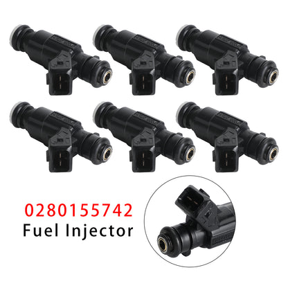 1997 Mercedes-Benz C-Class W202 C 240 0280155742 6Pcs Fuel Injector