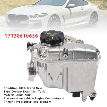 2018-2021 BMW 530e 17139884859 Aluminum Coolant Reservoir Expansion Tank