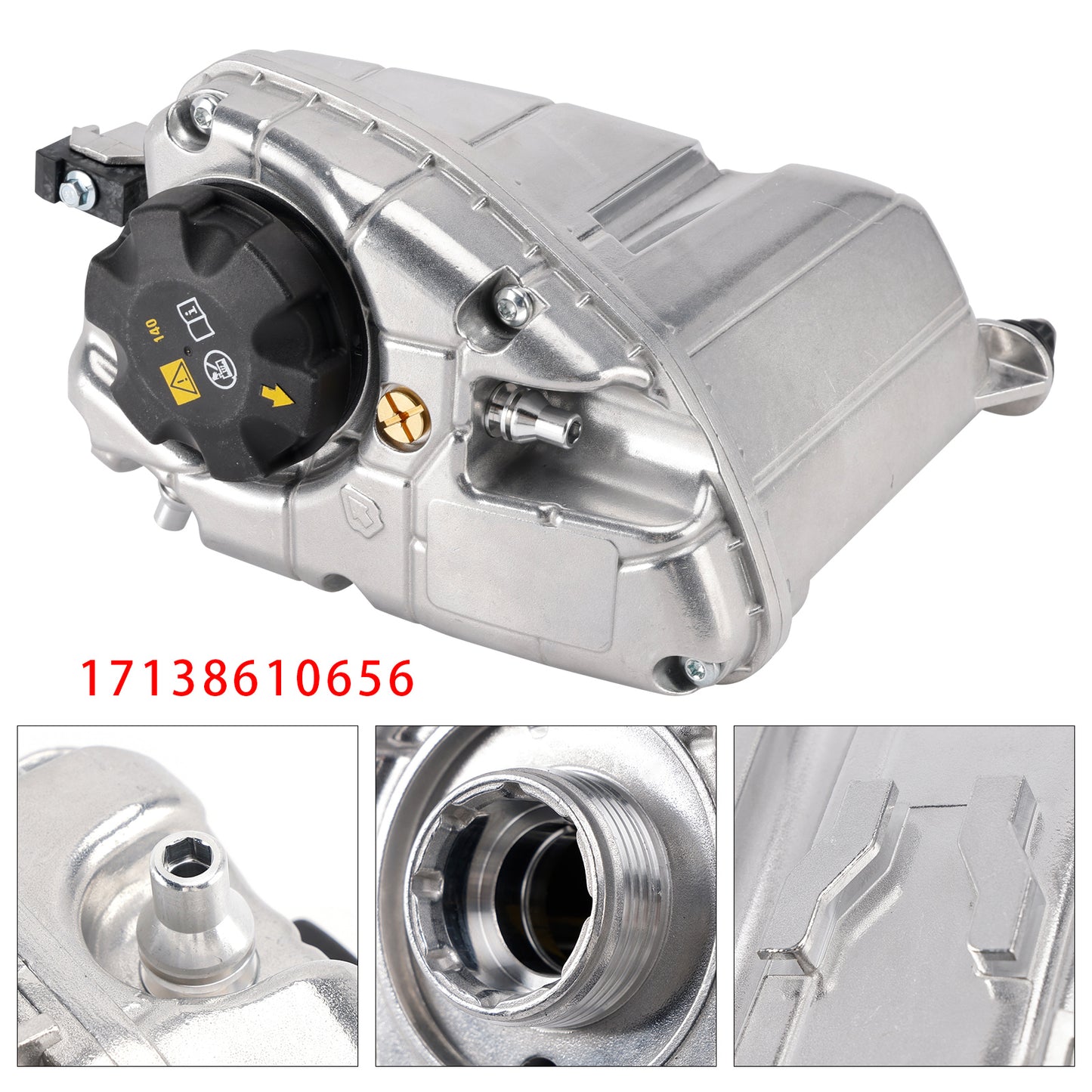 2018-2021 BMW 530e 17139884859 Aluminum Coolant Reservoir Expansion Tank