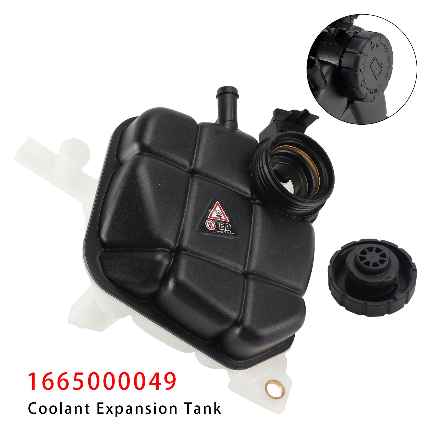 Mercedes-Benz X166 W166 1665000049 Coolant Expansion Tank + Cap + Sensor