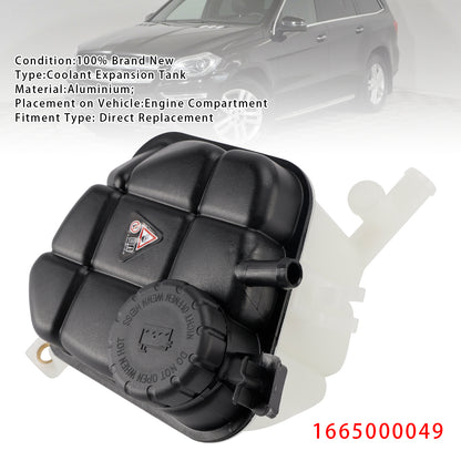Mercedes-Benz X166 W166 1665000049 Coolant Expansion Tank + Cap + Sensor