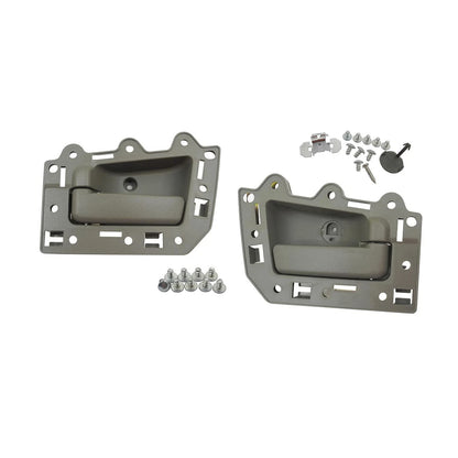 4pcs Front Rear LH&RH Inside Inner Door Handle Gray 2005-2011 Jeep Grand Cherokee
