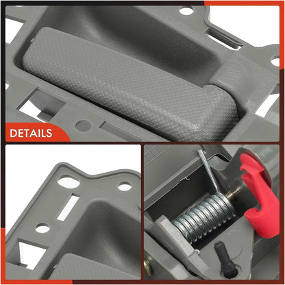 4pcs Front Rear LH&RH Inside Inner Door Handle Gray 2005-2011 Jeep Grand Cherokee
