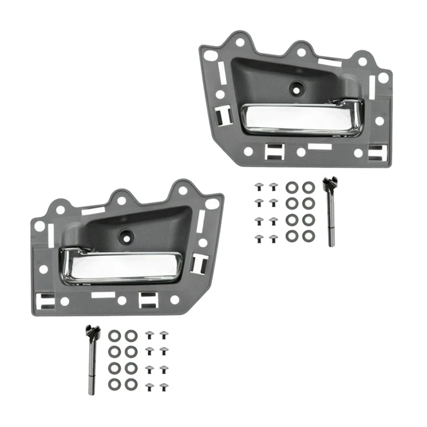 2005-2011 Jeep Grand Cherokee 4pcs Front Rear Inside Inner Door Handle Chrome