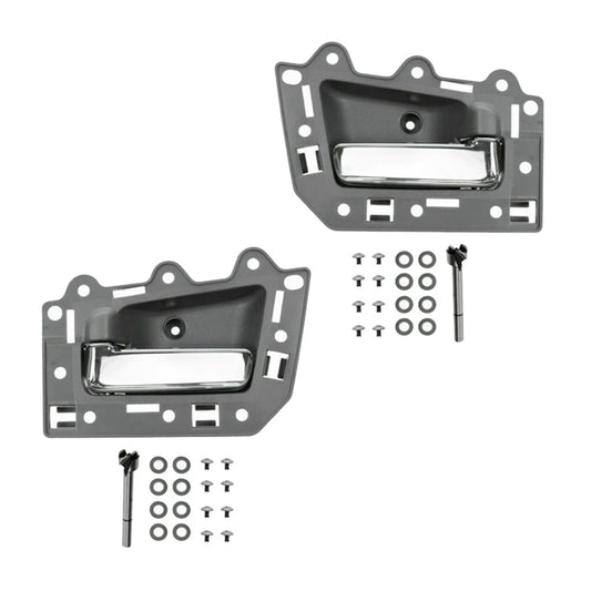 4pcs Front Rear Inside Inner Door Handle Chrome 2005-2011 Jeep Grand Cherokee