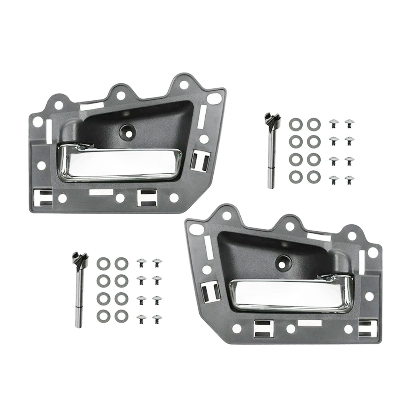 2005-2011 Jeep Grand Cherokee 4pcs Front Rear Inside Inner Door Handle Chrome