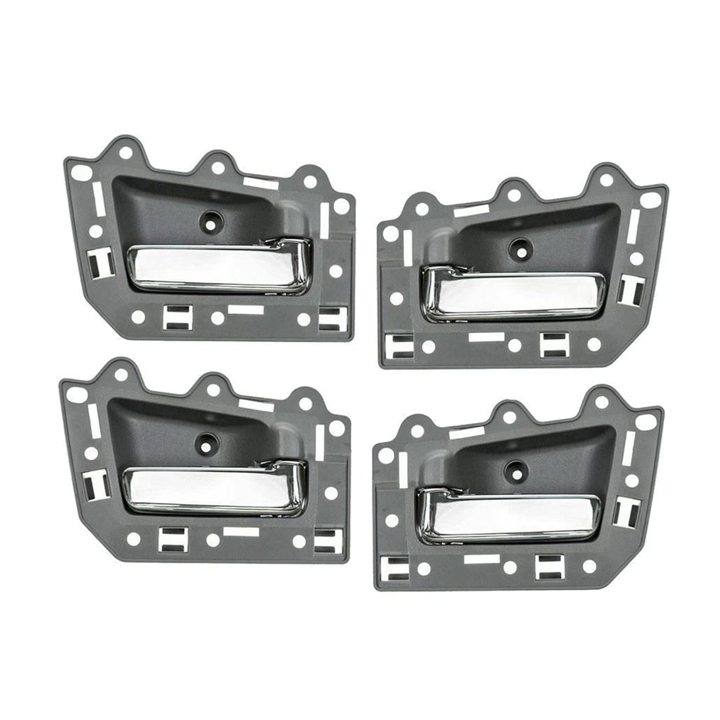 2005-2011 Jeep Grand Cherokee 4pcs Front Rear Inside Inner Door Handle Chrome