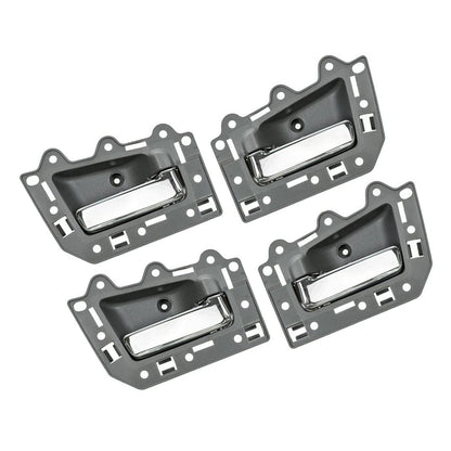 2005-2011 Jeep Grand Cherokee 4pcs Front Rear Inside Inner Door Handle Chrome