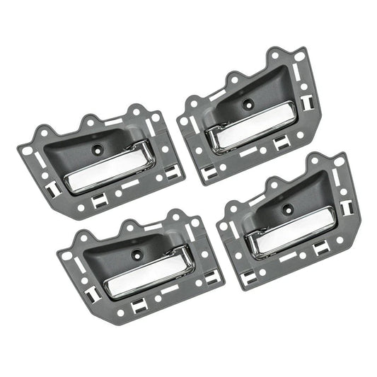 4pcs Front Rear Inside Inner Door Handle Chrome 2005-2011 Jeep Grand Cherokee