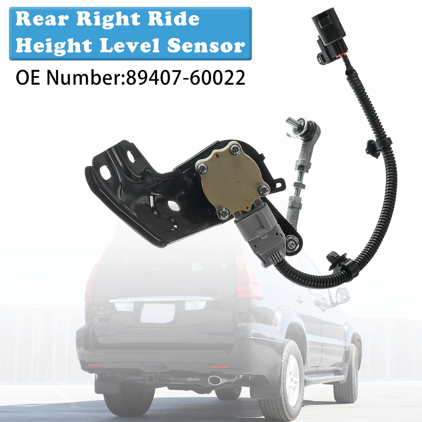 2003-2009 Toyota 4Runner Lexus GX470 4.7L Rear Right Ride Height Level Sensor