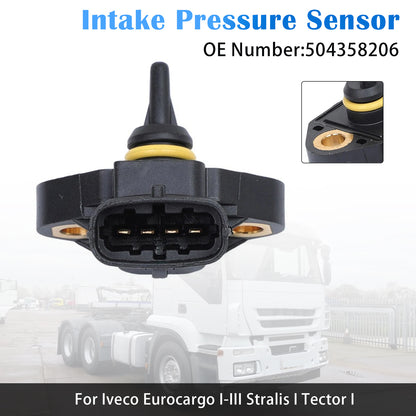 2000 Iveco Eurocargo I-III Dump Truck Diesel 504358206 Intake Pressure Sensor