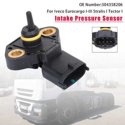 2000 Iveco Eurocargo I-III Dump Truck Diesel 504358206 Intake Pressure Sensor