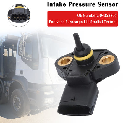 2000 Iveco Eurocargo I-III Dump Truck Diesel 504358206 Intake Pressure Sensor