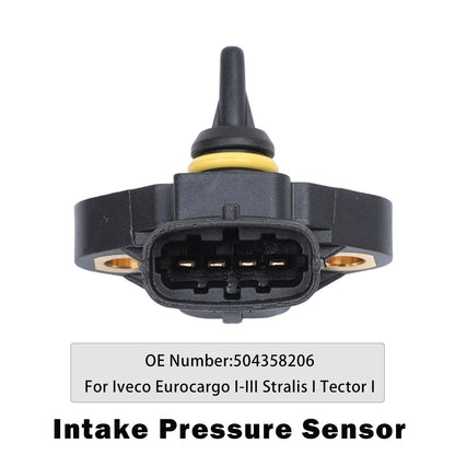 2000 Iveco Eurocargo I-III Dump Truck Diesel 504358206 Intake Pressure Sensor