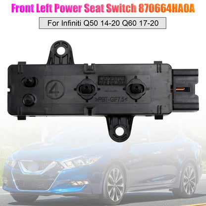 2009-2023 Nissan Maxima 87066-4HA0A Front Left Power Seat Switch