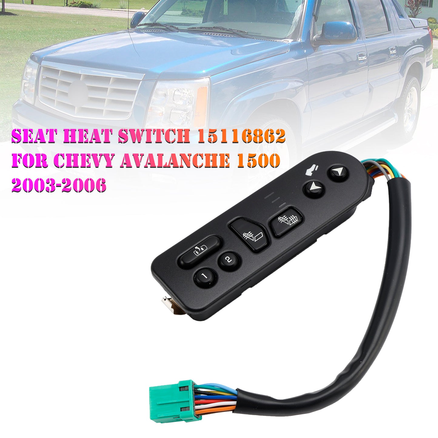 2003-2006 Chevrolet Tahoe 15116862 Seat Heat Switch