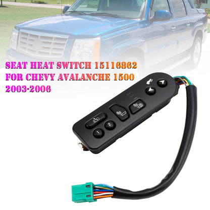 2003-2006 Chevrolet Tahoe 15116862 Seat Heat Switch